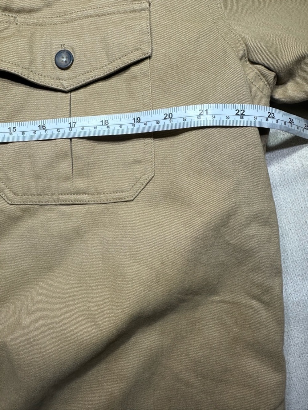St. Johns Bay Canvas Work Shirt Jacket in Khaki NWT Mens XL #outdoors #work - Picture 8 of 9